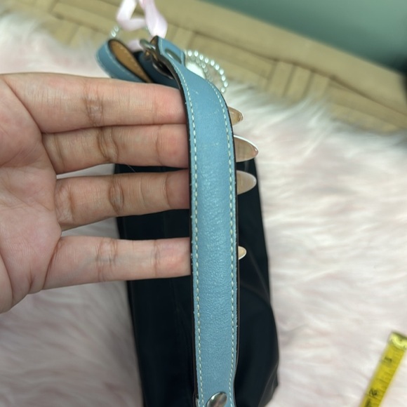 Vintage Mini coach bag Y2K Black And Baby blue - Picture 12 of 12